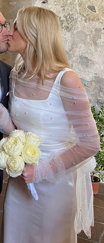 Bolero mit schleier tüll - mit,