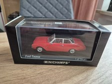 Minichamps Modellauto 430085109 - Ford Taunus 17M - 1:43 - Rot/Schwarz - selten