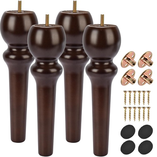 26cm holz möbelfüße 4er - möbelfüße,,