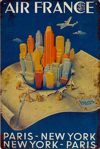 Blechschild air france - air, 20x30cm