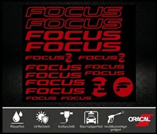 FOCUS Aufkleber Set Rot 19tlg