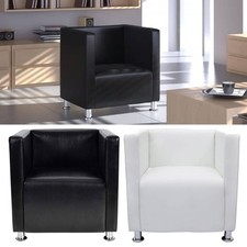 Sessel Würfel-Design Kunstleder Clubsessel Barhocker Cocktailsessel Loungesessel