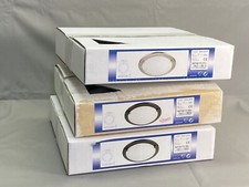 Deckenlampen, Milchglas-Kuppel, rund, 30cm, schwarz/silber, neuwertige Lagerware