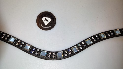 Stirnriemen leder schwarz - leder,