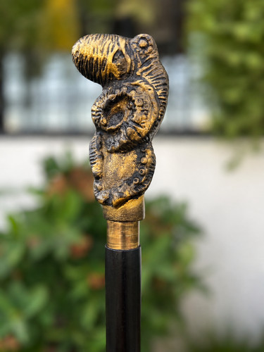 Antik stil oktopus kopf - kopf, griff