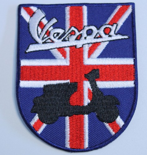 Vespa british scooter patch - scooter,