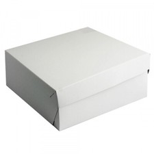 50 Weiße Tortenkartons 25x25x10 cm – für Kuchen & Gebäck | Elegant & Robust