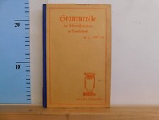 Stammrolle der Schlaraffenreyche in Deutschland a.U. 100/101