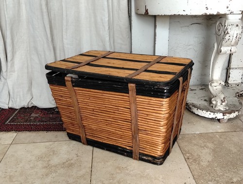 Vintage weide leder wicket - &,