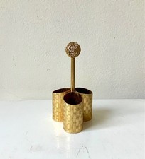 Hollywood Regency - Emrich Lippenstift Halter - vergoldet