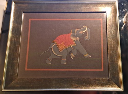 Indische textilmalerei elefant - indische,