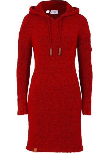 Neu strickkleid mit kapuze - strickkleid,