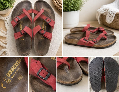 Birkenstock yara women red - birkenstock,