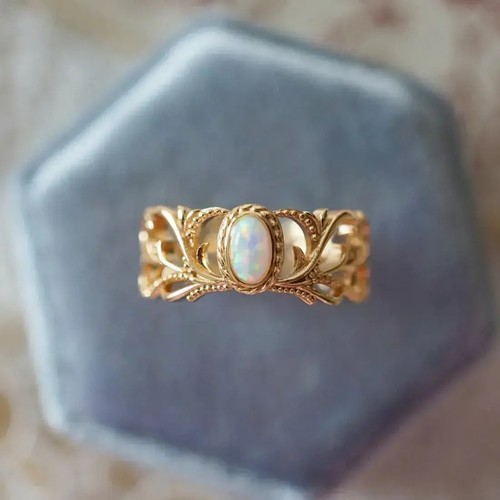 Damen ring opal mondstein - damen,