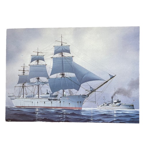 Postkarte schiff moltke - ak,