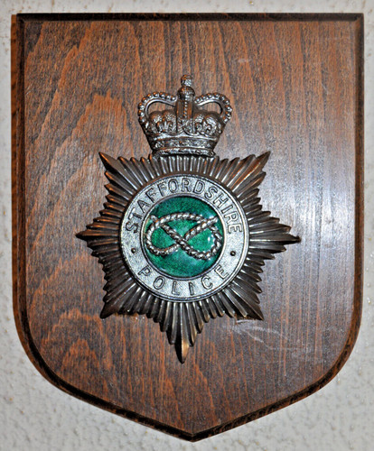 Staffordshire polizei plakette - staffordshire,