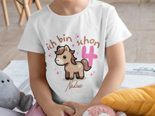 Kinder Pferde T-Shirt