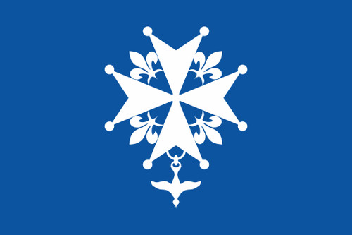 Aufkleber hugenotten fahne - aufkleber,