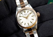 ROLEX 26 mm Oyster Perpetual Lady Ref. 6619 Oysterband Stahl-Gold Roségold Etui