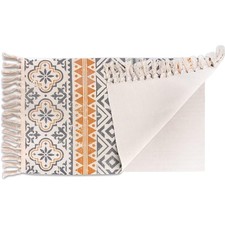 Teppich Baumwolle Fransen Boho