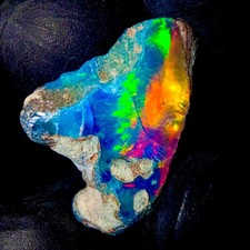 Äthiopische Opal Roh, Schwarz