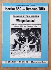 Programm + Hertha BSC - Dynamo