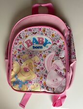 Zapf Creation Baby Born Kinder Rucksack Tasche rosa Hase Bär Kindergarten LE