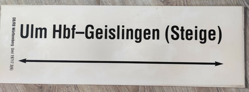 Zuglaufschild 20cm - zuglaufschild, 61*20cm