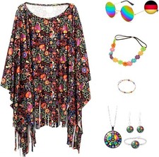 Hippie Kostüm Damen Set,7