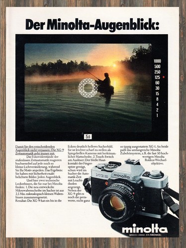 Minolta reklame - minolta, xg-9