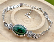 Grünes Malachit Armband mit