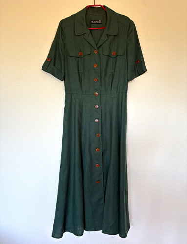 Vintage scalina leinenkleid - vintage,