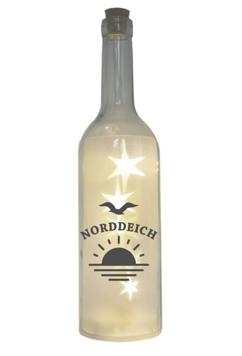 Led flasche mit motiv - mit,
