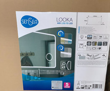 SENSEA - LED Badspiegel mit Beleuchtung 60W LOOKA- Spiegelleuchte B.120 x H.70 c
