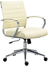 Kunstleder Bürostuhl creme Schreibtischstuhl Drehstuhl Bürostuhl modern design