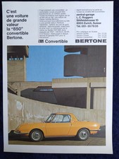 Fiat 850 Spider, Coupe, Cabrio, originale Werbung aus 1967, ganzseitig