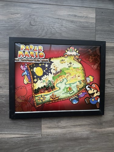 Authentic framed paper mario - authentic,