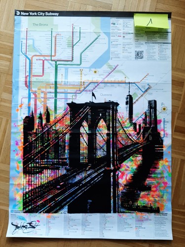 Art subway map - subway, brooklyn