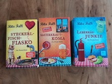 Rita Falk, 3 Eberhofer-Krimis, u.a. Leberkäs-Junkie, Sauerkraut-Koma, gebraucht