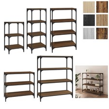 Bücherregal Büroregal Standregal Wandregal Aktenregal Bücher Regal Holz & Stahl