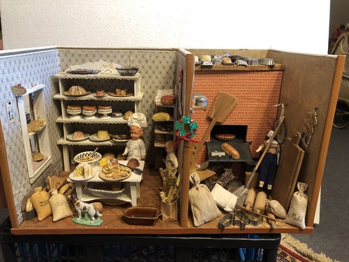 Antiker bäckerladen mit - antiker,