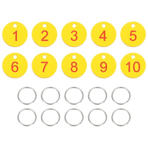 Stück nummernschilder 10 - 10, 1-10