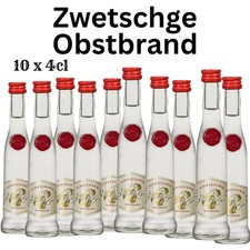 Obstbrand Zwetschge 10x4cl (40%Vol) Zwetschgenbrand Schnaps | 10 kleine Flaschen