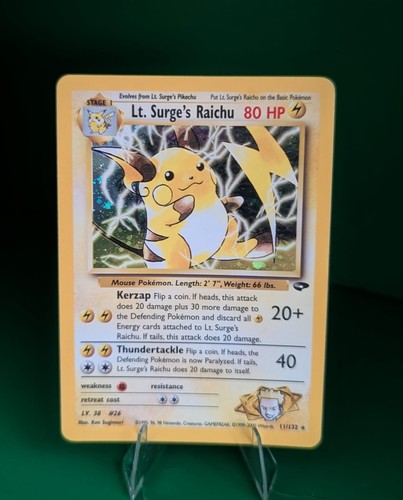 Surge raichu 11 - surge's, 11/132