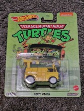 Hot Wheels 2023 Turtles TMNT Party Wagon Bus Retro Entertainment Premium Real