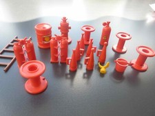 Playmobil Zubehör Klicky Feuerwehr Feuerlöscher Megaphon Schlauchtommel (74)