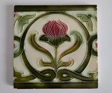 Jugendstil Fliese Kachel tegel tile tuile carreaux antik alt Art Nouveau