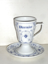 Royal Tettau 2Teil. Kakao/Pharisäer Gedeck  Indisch-Blau Poyal Tettau Porzellan