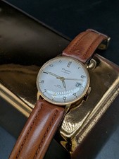 Dugena Calendar 444 Antichoc Vintage-Herrenarmbanduhr Handaufzug 