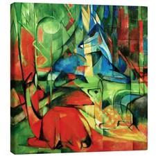 Leinwandbild Rehe im Walde II